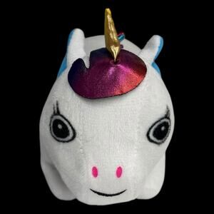 Bubble Pets Unicorn Plush 8 Inches Soft Toy White Iridescent Stuffed Animal